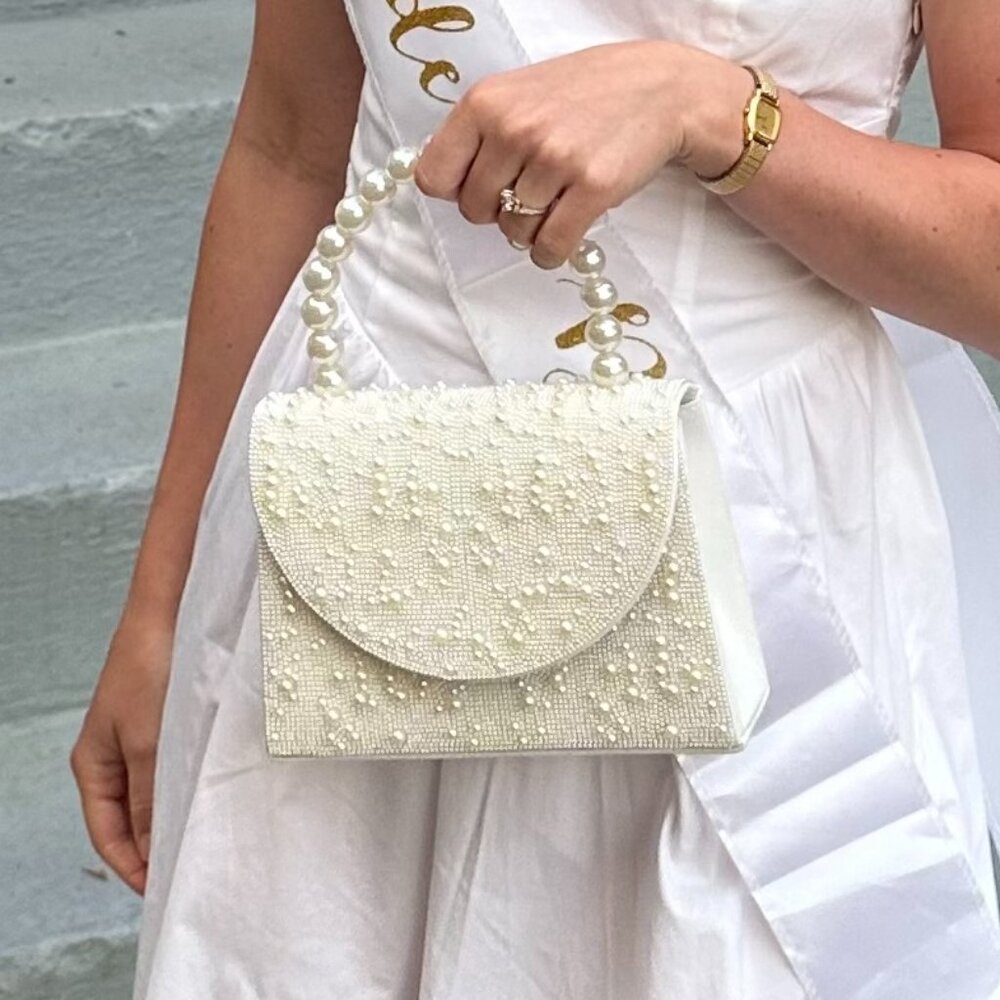 Pearl Bridal Bag House of Harlow 1960